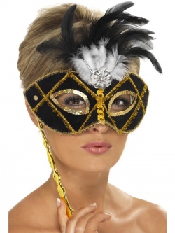 Black and Gold Eyemask