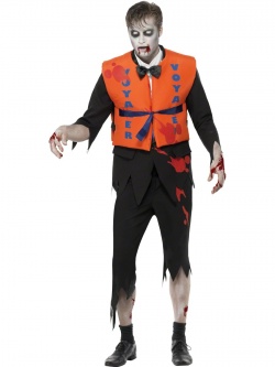 Lost At Sea Zombie Lifejacket Male Costume