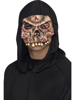 Zombie Skeleton Half Face Mask 	