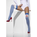 Opaque Hold-Ups, Blue & White, Stripe 