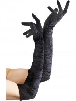 Velveten Gloves Black