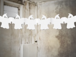 Ghosts Bloting Paper Garland 