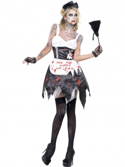 Zombie French Maid Costume