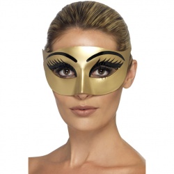 Evil Cleopatra Eyemask Gold with Eyelashes