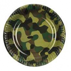 Set 6 Plates Camouflage (18 cm) 
