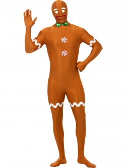 Gingerbread Man Second Skin Costume