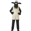 Shaun The Sheep Kids Costume, White, with Jumpsuit & Headpiece