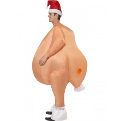 Inflatable Christmas Roast Turkey Orange