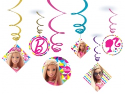 12 Swirl Decorations Barbie Sparkle
