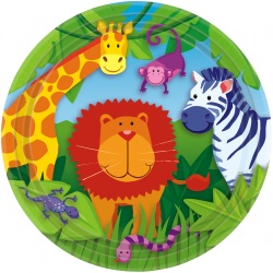8 Plates Jungle Animals