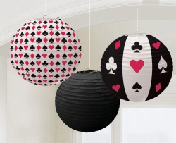 3 Round Paper Lanterns Place Your Bets