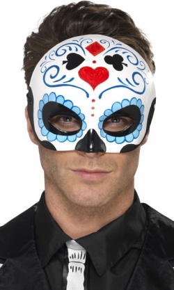 Blue Day of the Dead Eyemask