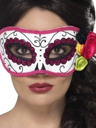 Pink Day of the Dead Eyemask