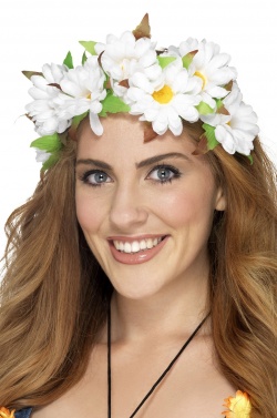 Daisy Floral Headband White
