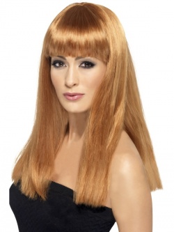 Glamourama Wig - Long Straight with Fringe