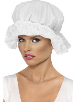 White Mop Cap