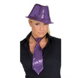 Violet Disco Hat