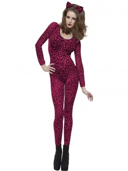 Leopard Print Pink Bodysuit