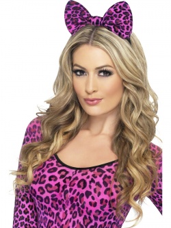 Leopard Bow On Headband