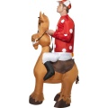 Inflatable Jockey and Horse Costume,