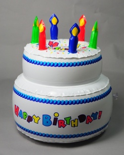 Inflatable Happy birthday cake