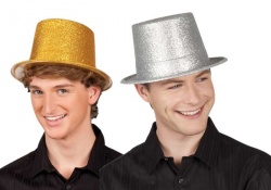 Hat sparkling glitter gold