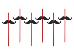 Moustache Straws