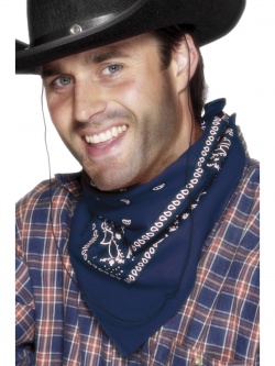 Western Bandana, Neckerchief, Blue 