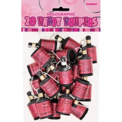 Pink Party Poppers