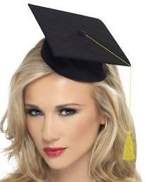 Mini Mortarboard Hat Black