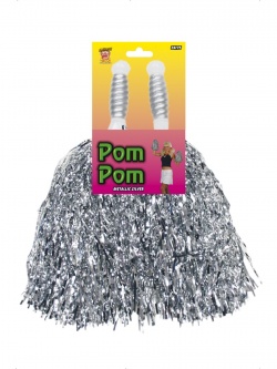 Pom Poms Metallic Silver