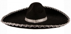 Hat Felt Sombrero Black