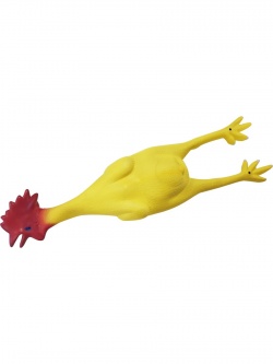 Plucked Rubber Chicken 23 inches