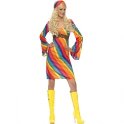 Rainbow Hippie Costume