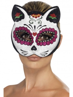 Sugar Skull Cat Eyemask