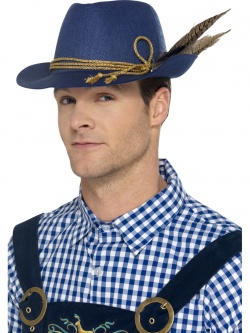 Traditional Bavarian Hat, with Feather