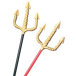 GOLDEN SPIRAL PITCHFORK" 120 cm -red & black stick ass.