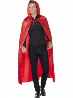 Hooded Cape Red