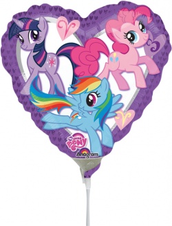 9'' My Little Pony Heart Foil Balloon