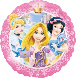 Standard Princess Portrait Foil Balloon