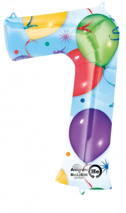  7 Balloons & Streamers Foil Balloon