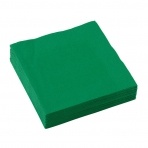 20 Beverage Napkins Festive Green