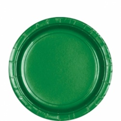 8 Plates Paper Festive Green