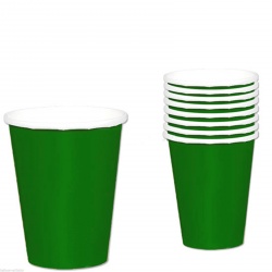 8 Cups Paper Festive Green