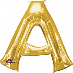 Mini Shape Letter "A" Gold Foil balloon