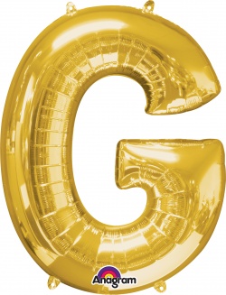 Mini Shape Letter "G" Gold Foil balloon