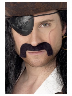 Pirate Tash Black Self-Adhesive