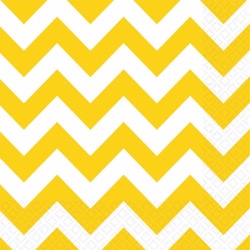 Napkins Sunshine Yellow Chevron