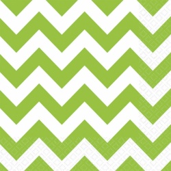 20 Napkins Kiwi Chevron