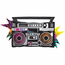 Totally 80's Boombox Foil Balloon